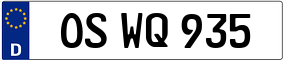 Trailer License Plate
